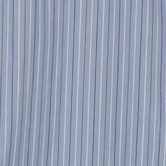 Van Heusen* Men's Long Sleeve Button Down Curved Hem Pinstripe Dress Shirt~Large - Picture 10 of 10